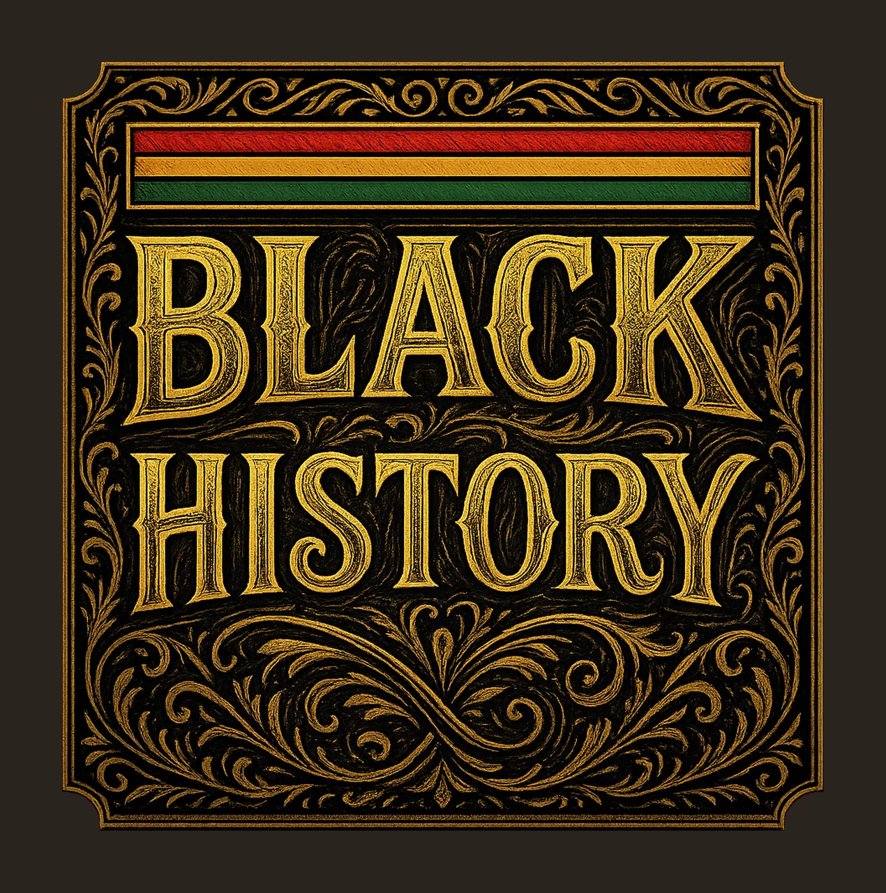 Black History Month African American Pride Design Cultural contrast preview thumbnail