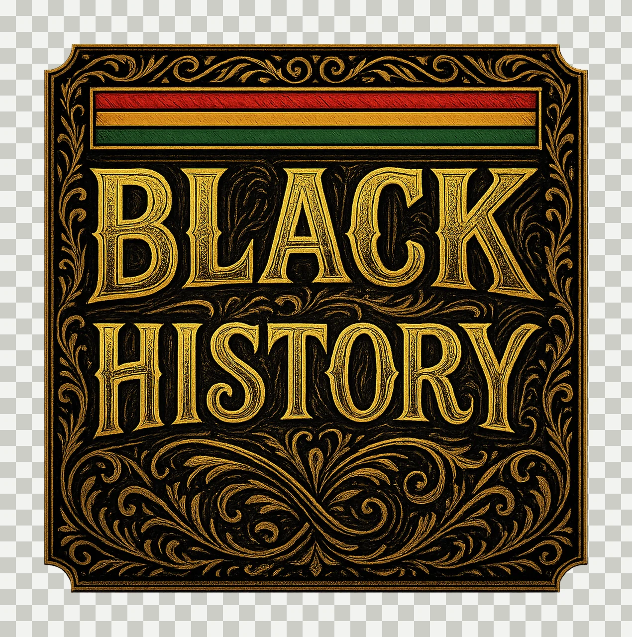 Black History Month African American Pride Design Cultural transparency and detail preview thumbnail
