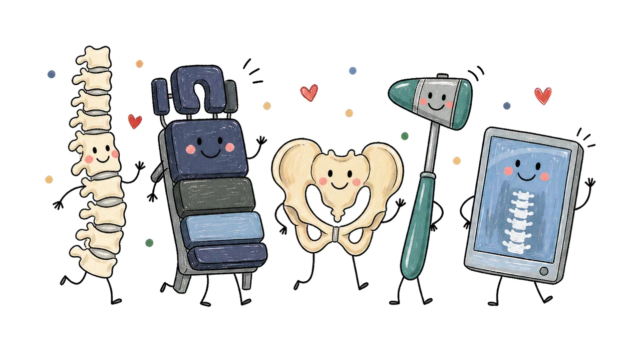Chiropractor Occupation Doodles Cute Variation A