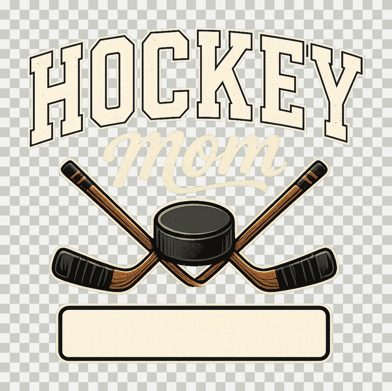 Personalized Hockey Mom Design Custom Name Number Fall transparency and detail preview thumbnail