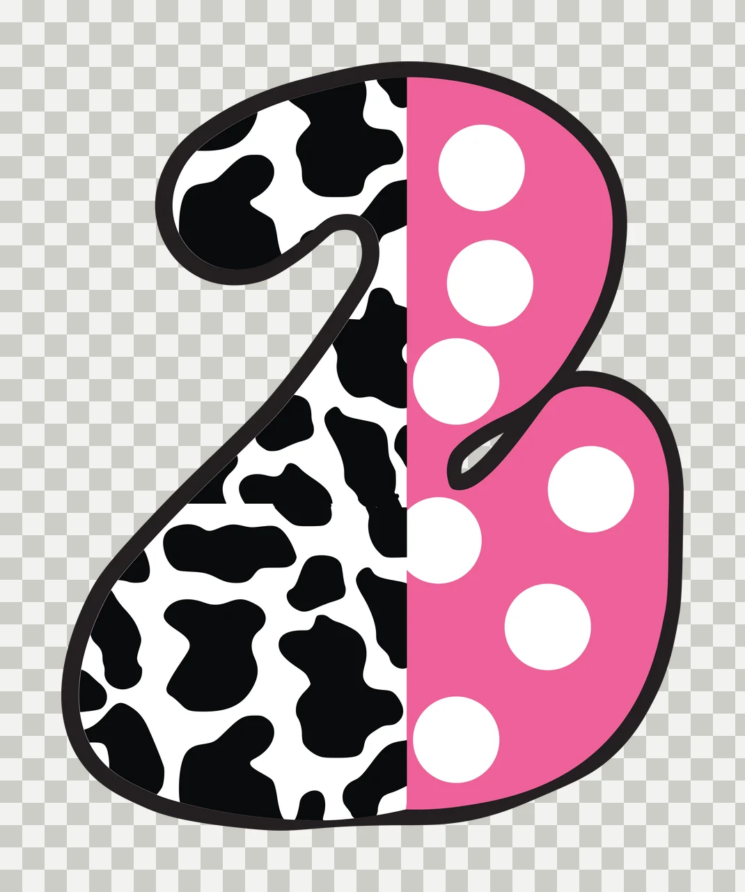 Half Cow Bright Font Dalmatian Race Doodle Leopard Character 22 racing transparency and detail preview thumbnail