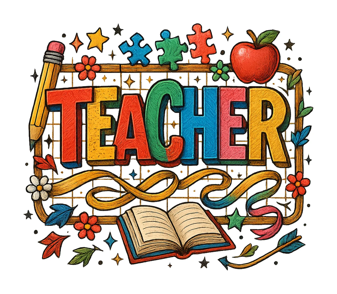 Checkered Autism Teacher Coquette Ausome Teacher Design