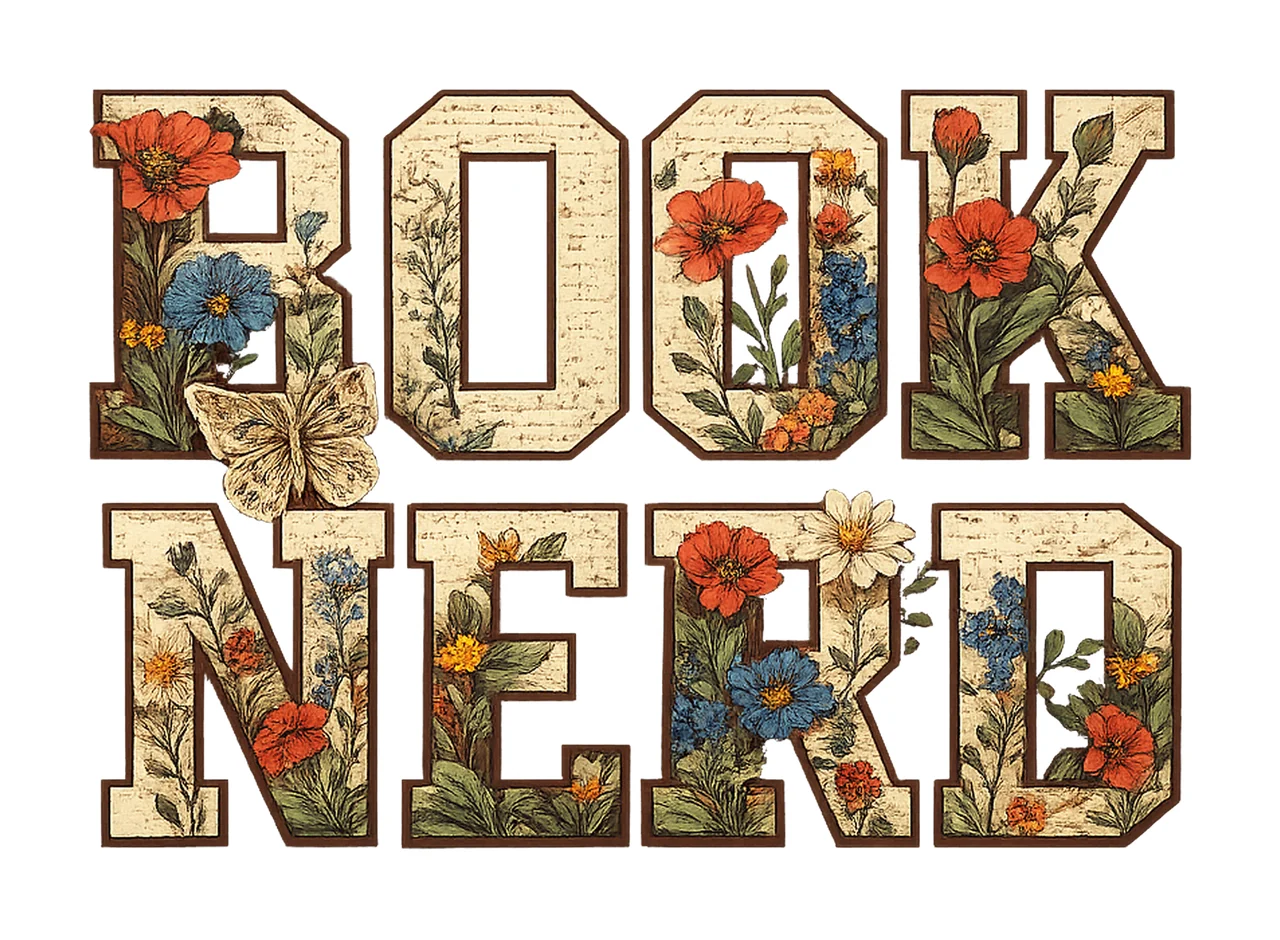 Trendy Book Nerd Book Worm Sublimation Design Retro Bookish
