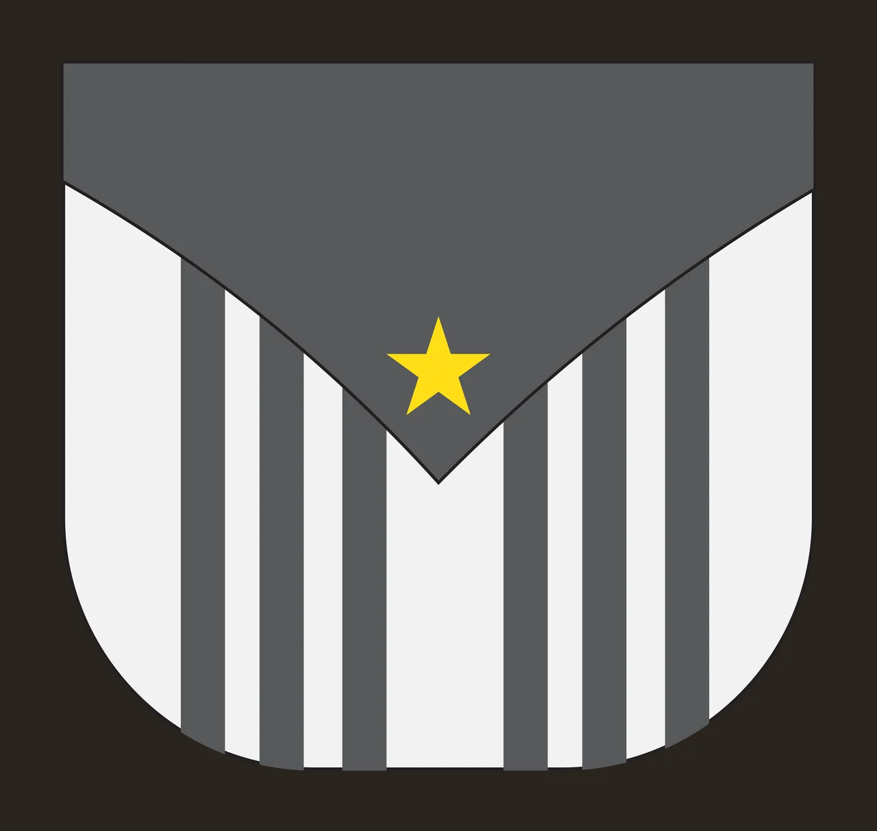Rectangular Badge Shape With Rounded Bottom Corners rectangle contrast preview thumbnail