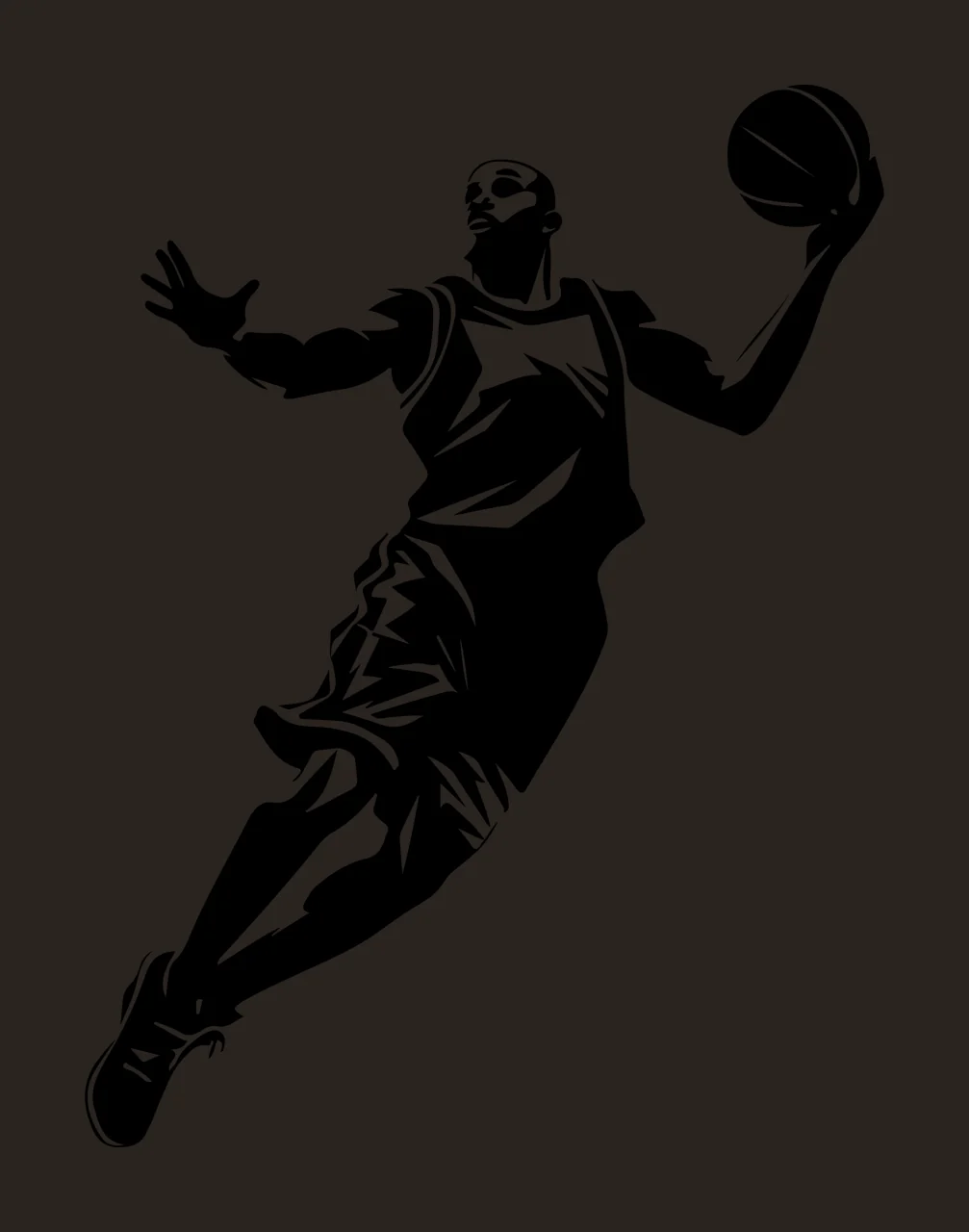 Can Glass Wrap Basketball Player Jumping With Athlete contrast preview thumbnail