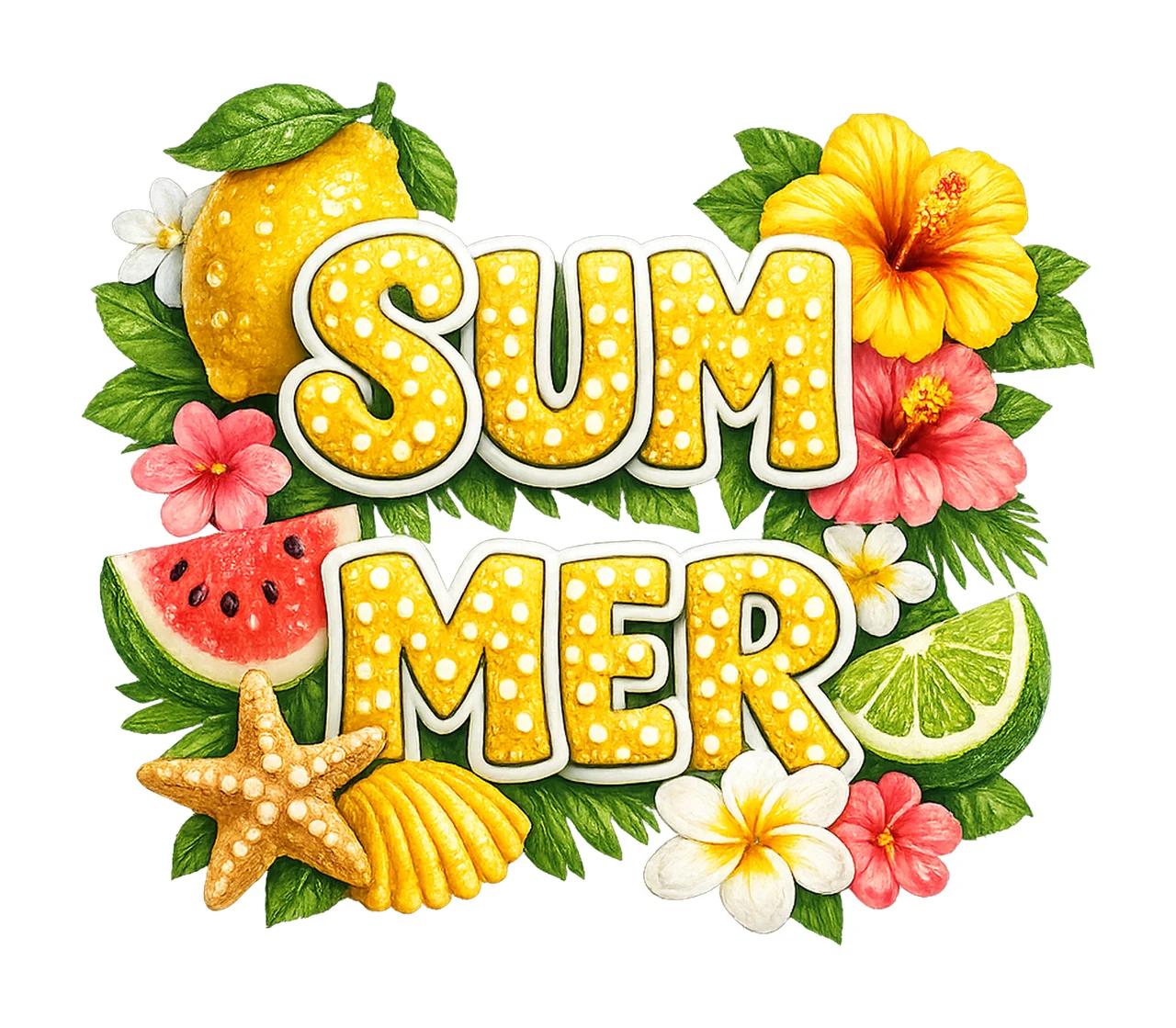 Rhinestone Sweet Summer Time Lemon Summer When Life