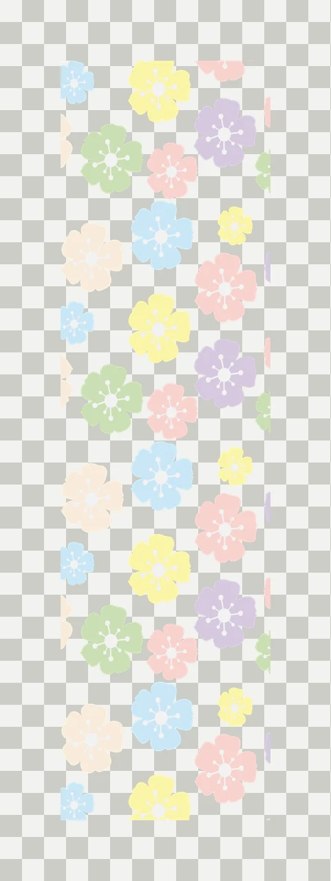 Repeating Floral Pattern In Black Ink flowers petals repetitive transparency and detail preview thumbnail