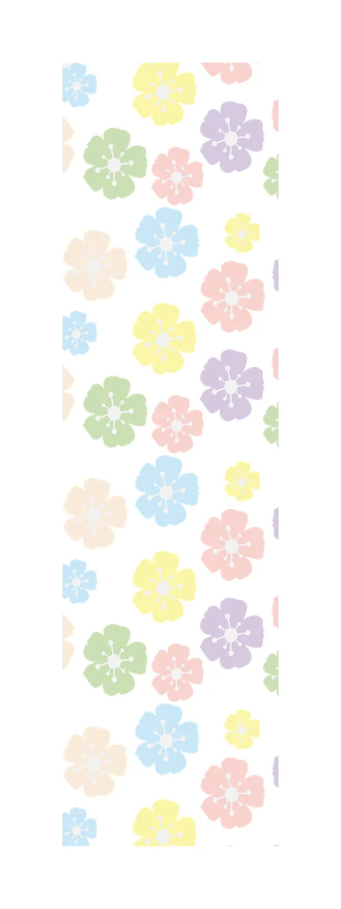 Repeating Floral Pattern In Black Ink flowers petals repetitive