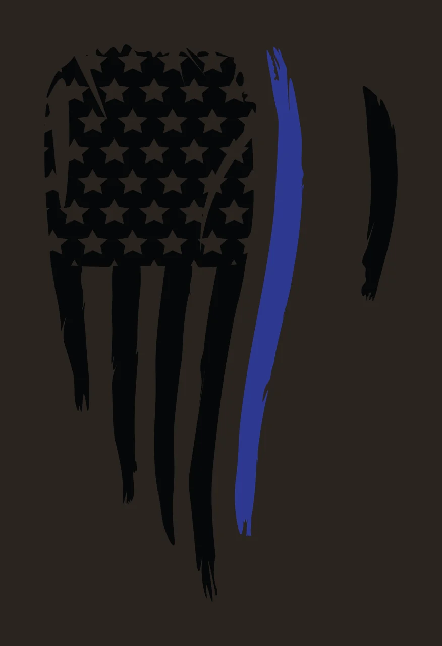 Flag Vertical Pattern With Stars And Jagged Torn stripes edges contrast preview thumbnail