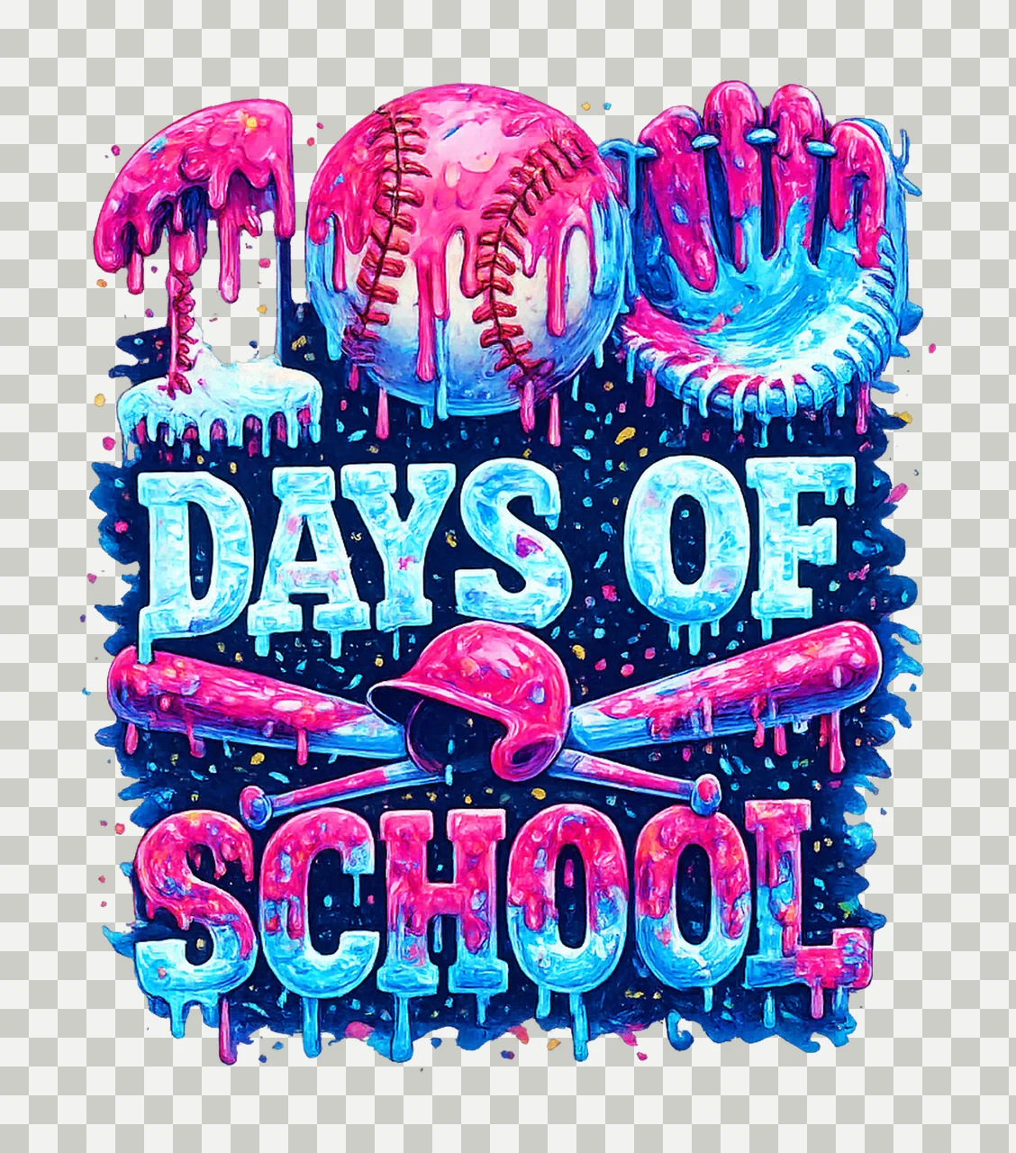 Survived 100 Days Of School Survived 67 Days Of Variation A transparency and detail preview thumbnail