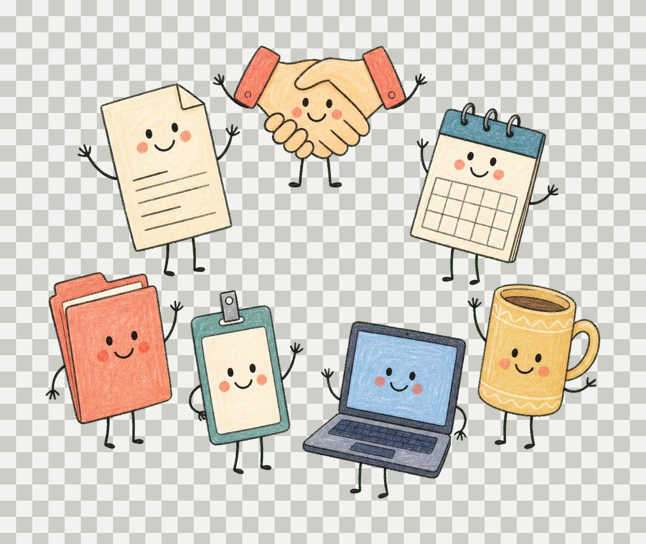 Human Resources Doodle Crew Cute HR Gift HR Variation D transparency and detail preview thumbnail