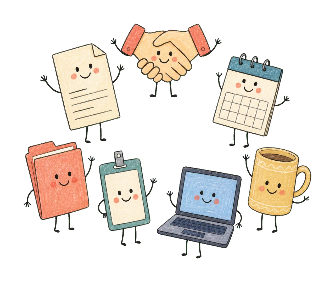 Human Resources Doodle Crew Cute HR Gift HR Variation D