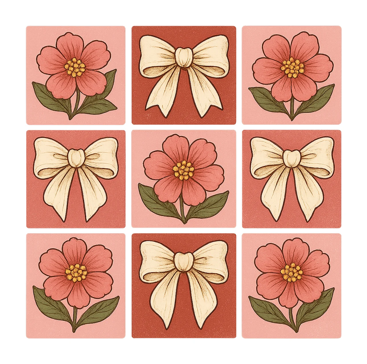 Checked Cherry Coquette Love You Cherry Much Design Pink