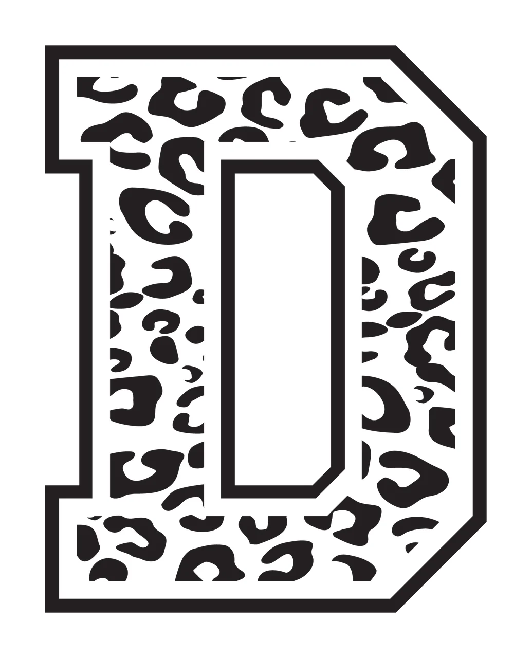 Can Glass Wrap D Letter Patterned Display