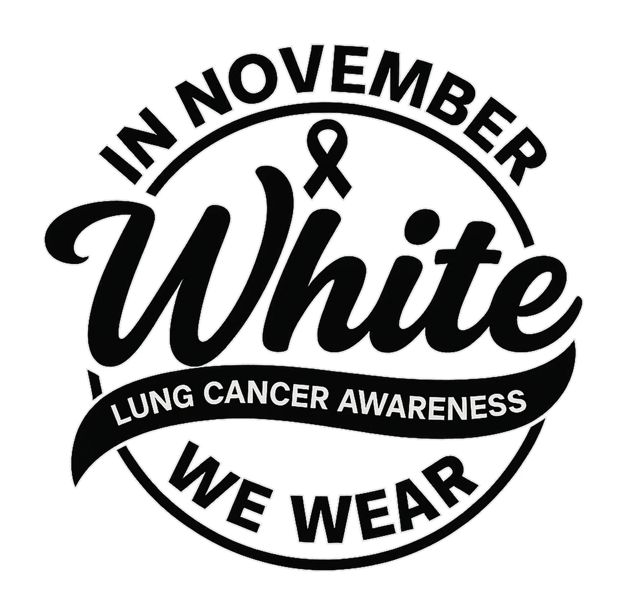Lung Cancer Awareness In November We Wear White Digital