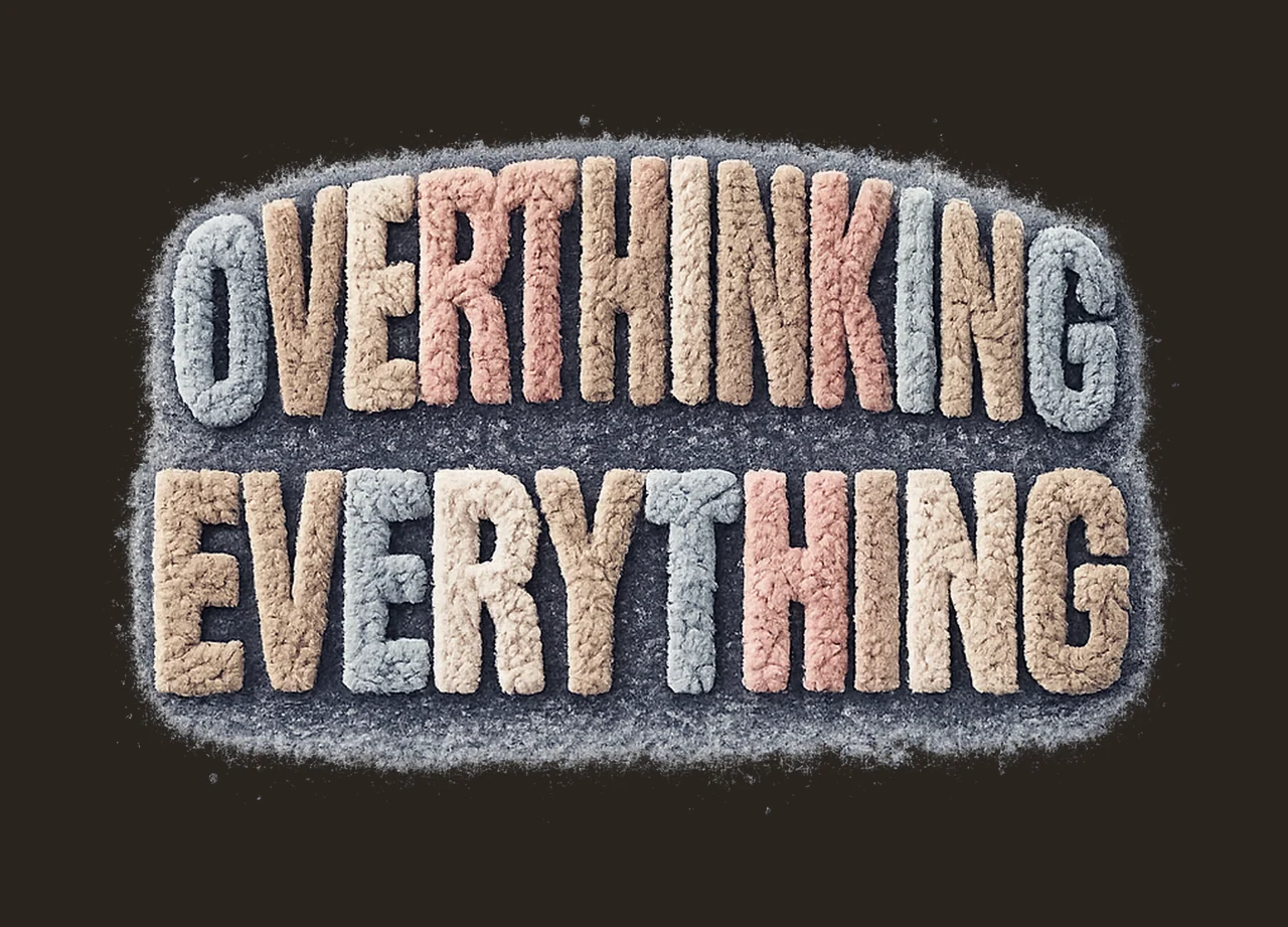 Fluffy Faux Yarn Overthinkers Overthinking Everything Design contrast preview thumbnail