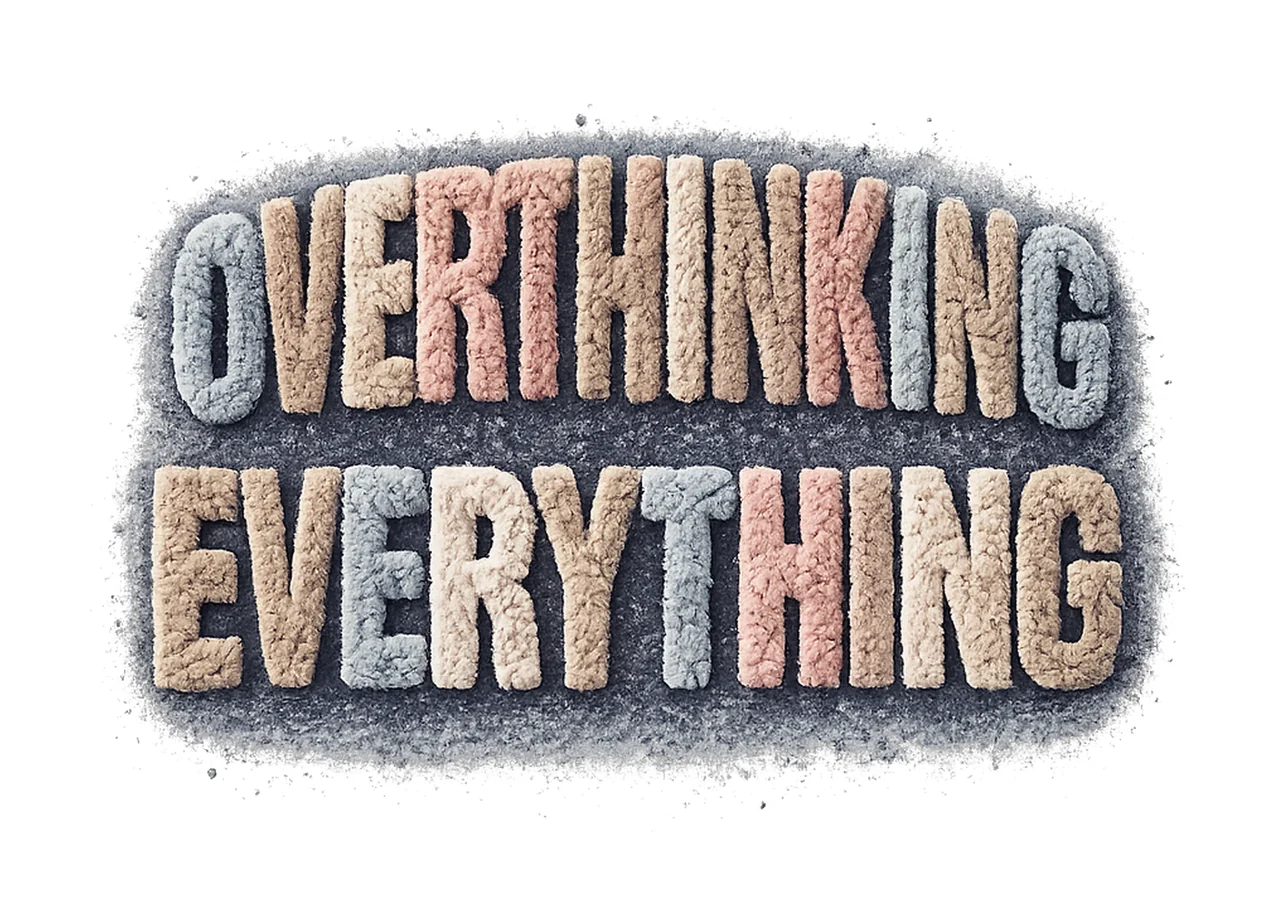 Fluffy Faux Yarn Overthinkers Overthinking Everything Design