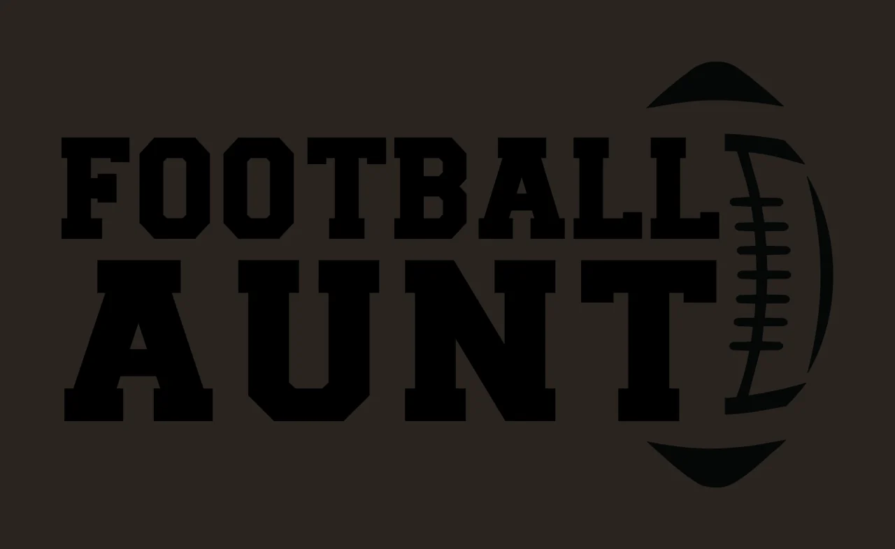 Football Aunt Text With Typography And Stencil contrast preview thumbnail