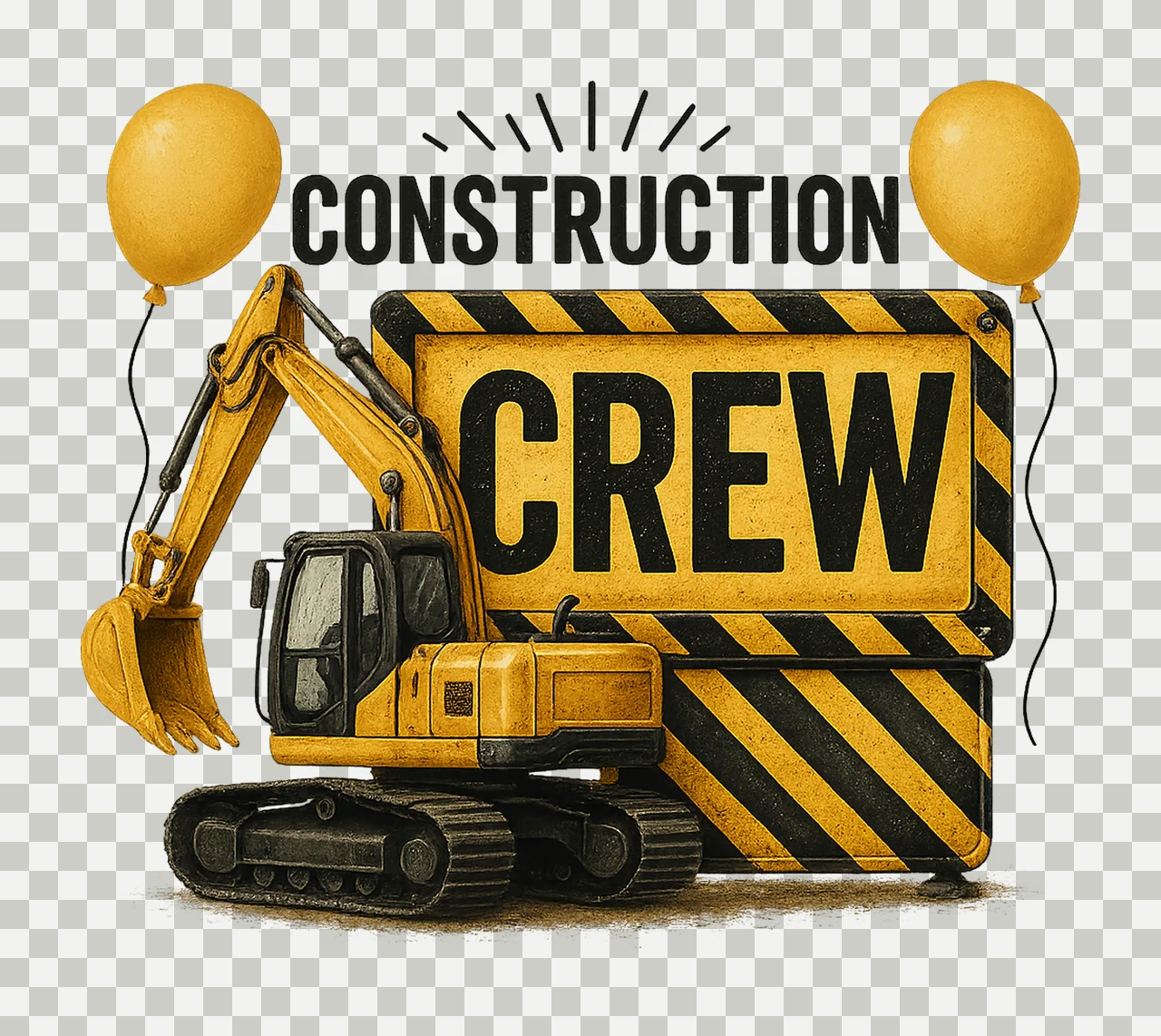 Construction Crew Artwork Family shirt Design Variation B transparency and detail preview thumbnail