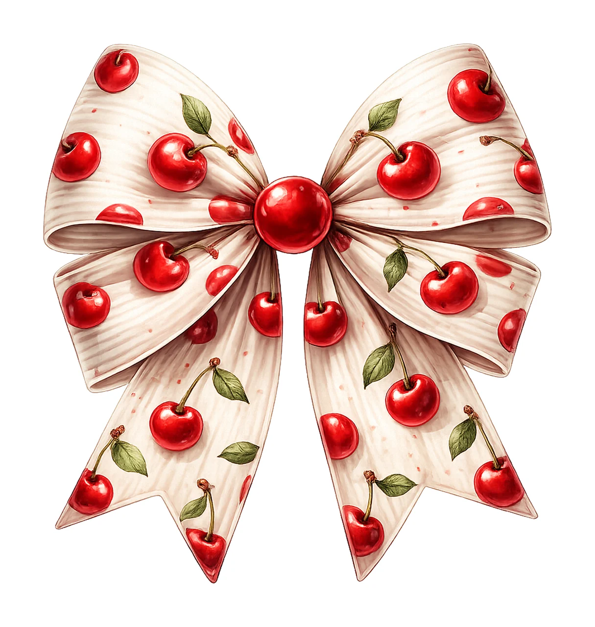 Retro Cherry Coquette Bow Cute Sublimation Design Cherry