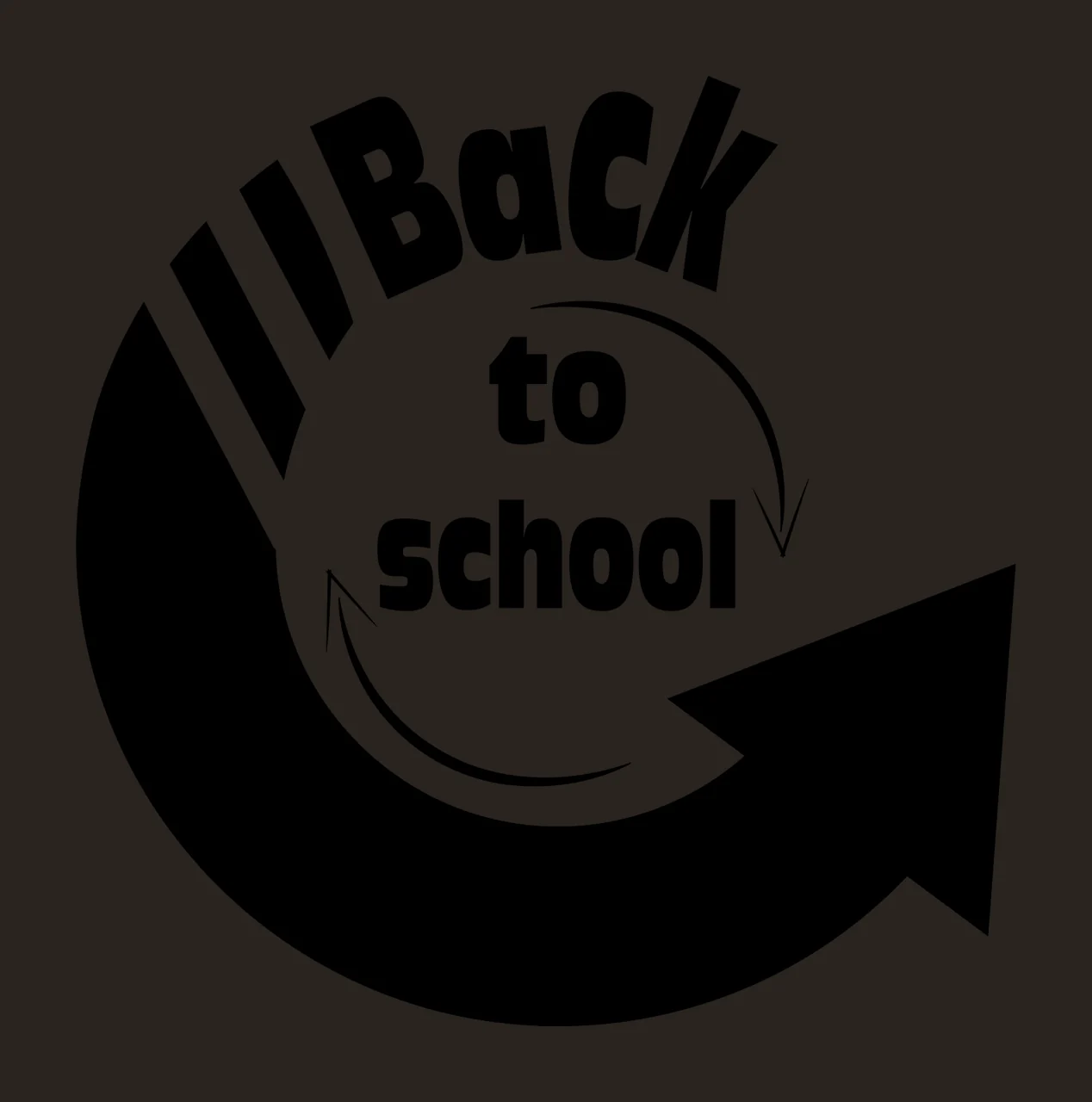 Back To School Arrow Logo contrast preview thumbnail