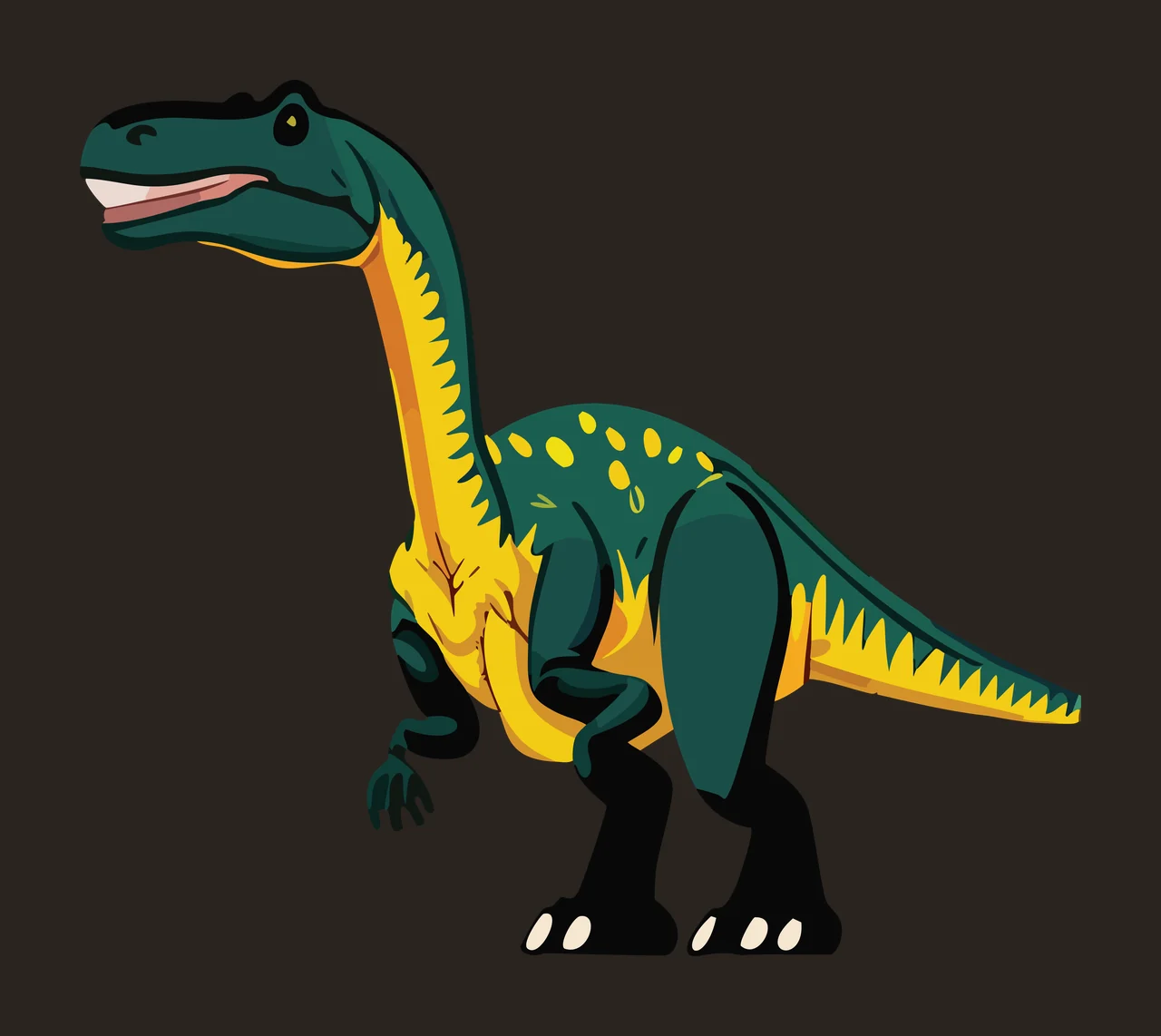 Dinosaur Silhouette With Bone Details standing black white contrast preview thumbnail