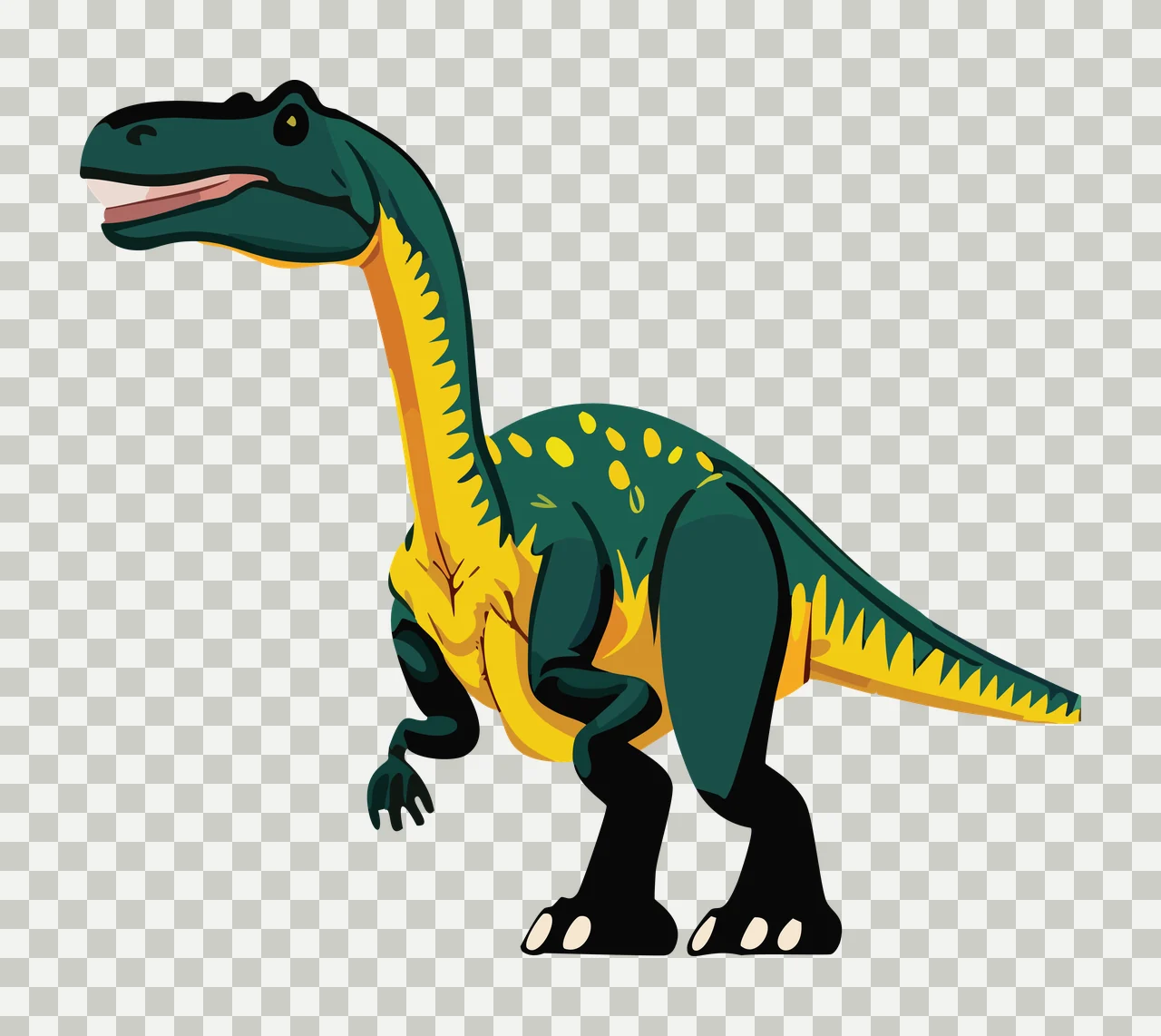 Dinosaur Silhouette With Bone Details standing black white transparency and detail preview thumbnail