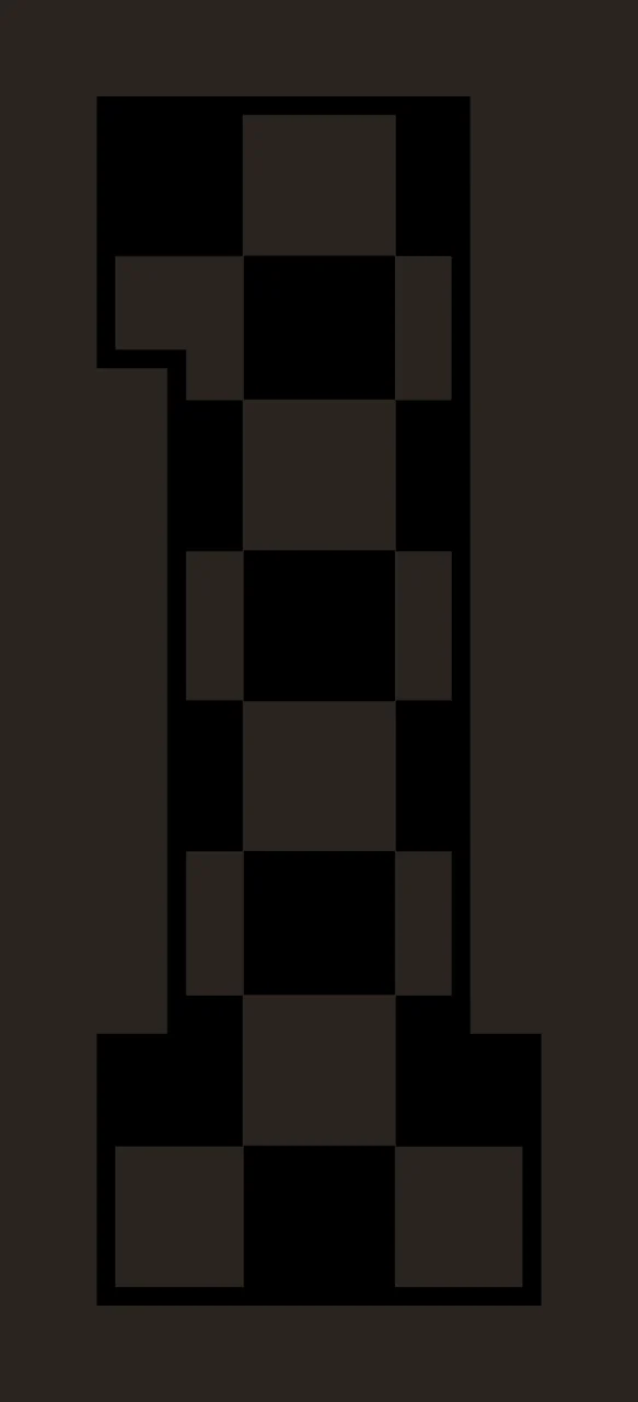 Can Glass Wrap Number One With Checkerboard Pattern contrast preview thumbnail