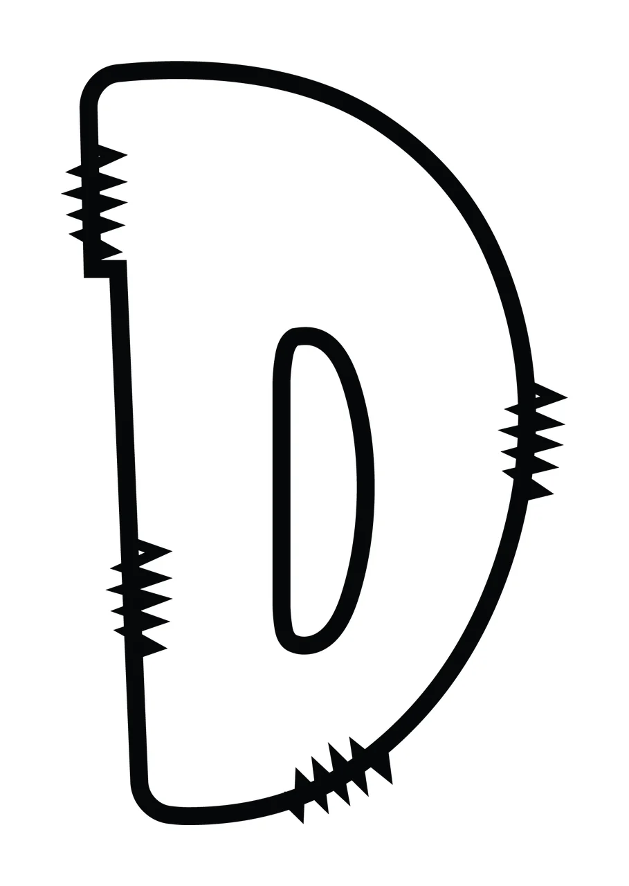 Letters Doodle Character 22 hand drawn sketch whimsical scalable