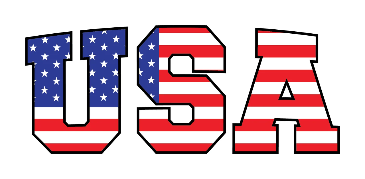 Can Glass Wrap Usa Text With Flag Pattern