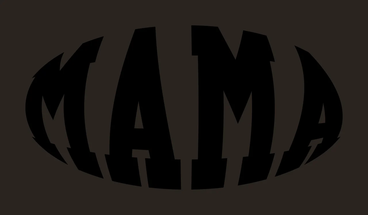 Mama Text Inside Oval Border contrast preview thumbnail