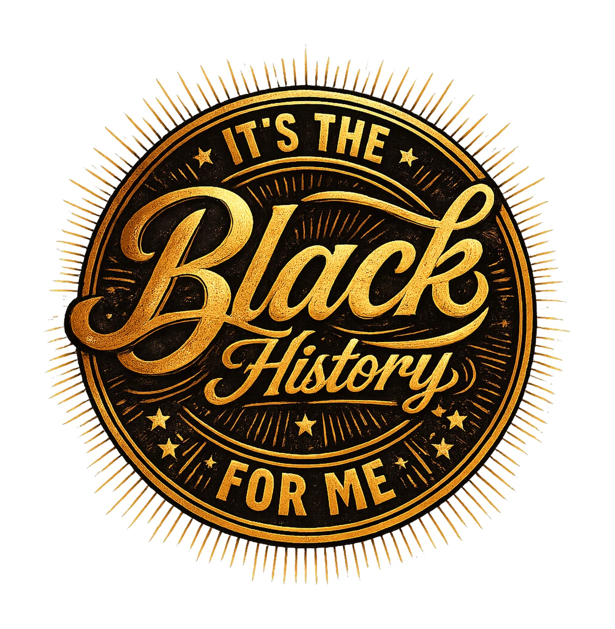 Its the Black History for Me Black History Month Design