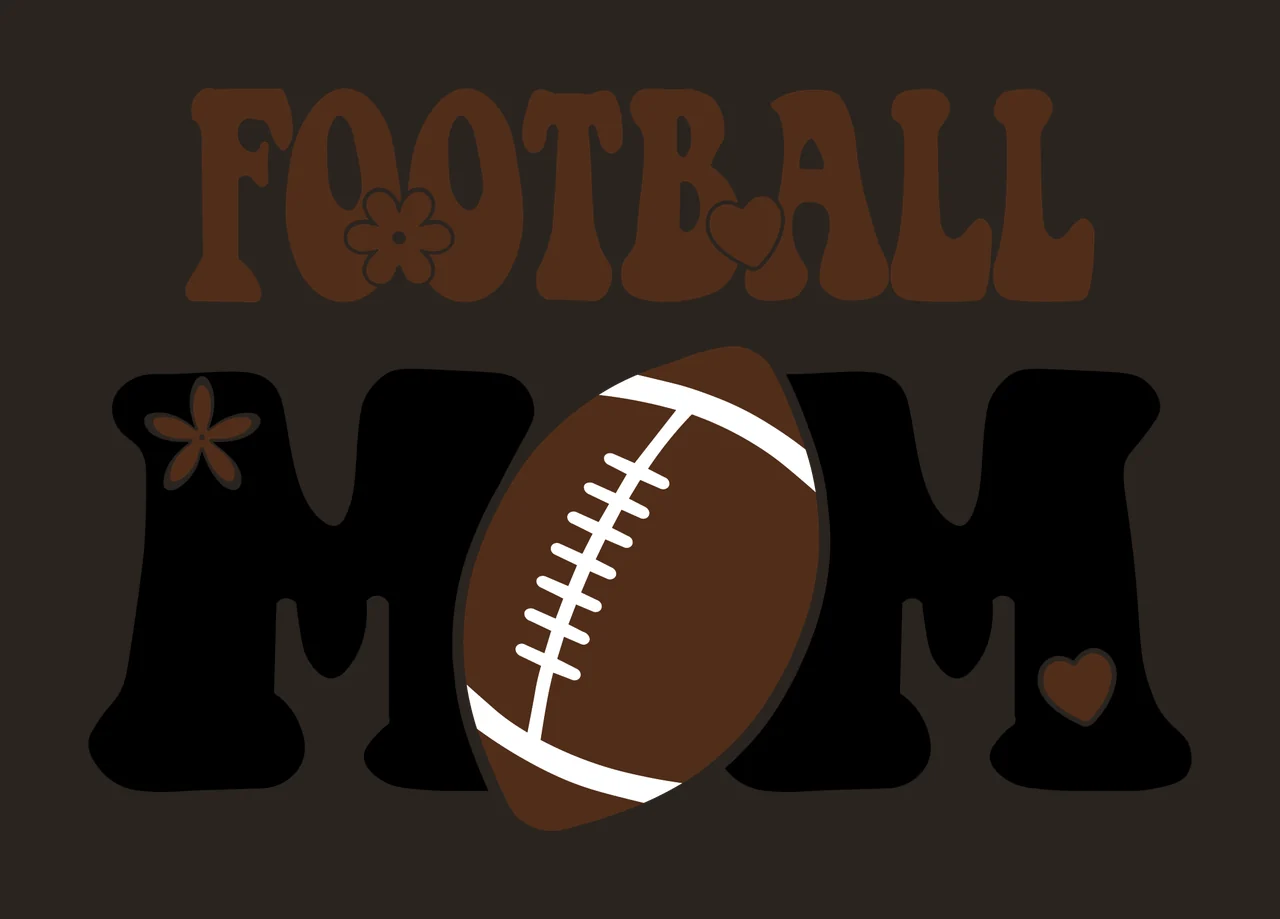 Football Mom Brown And Black Text contrast preview thumbnail