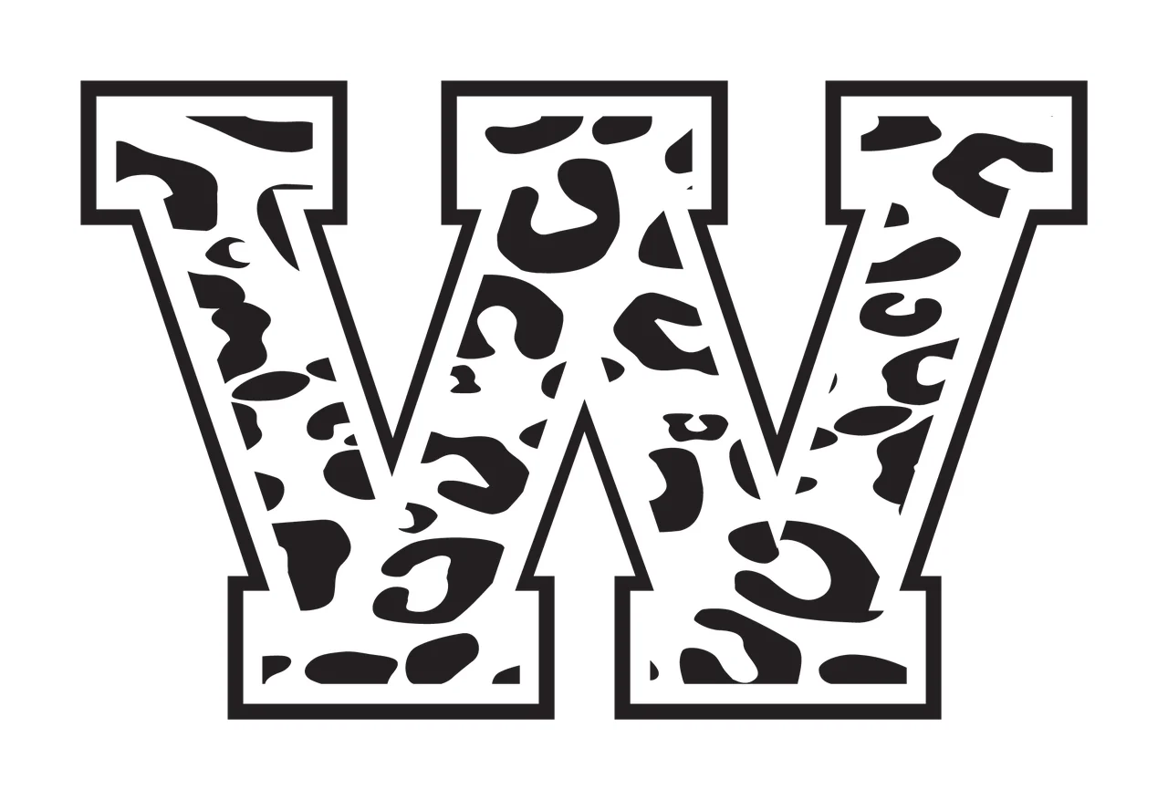 Can Glass Wrap W Letter With Cheetah Spot