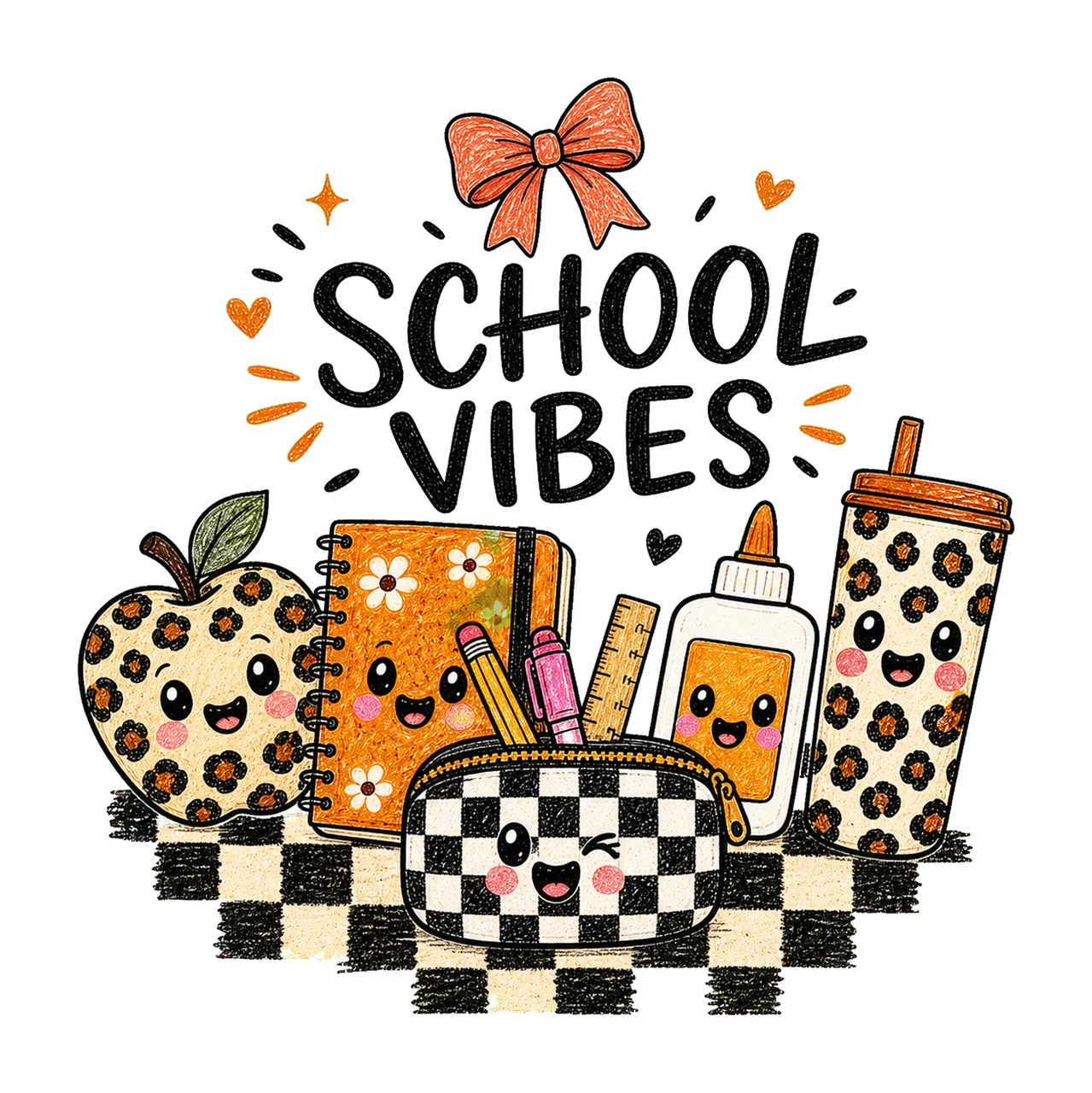 School Doodle Teacher Life Be Kind Teacher Variation A
