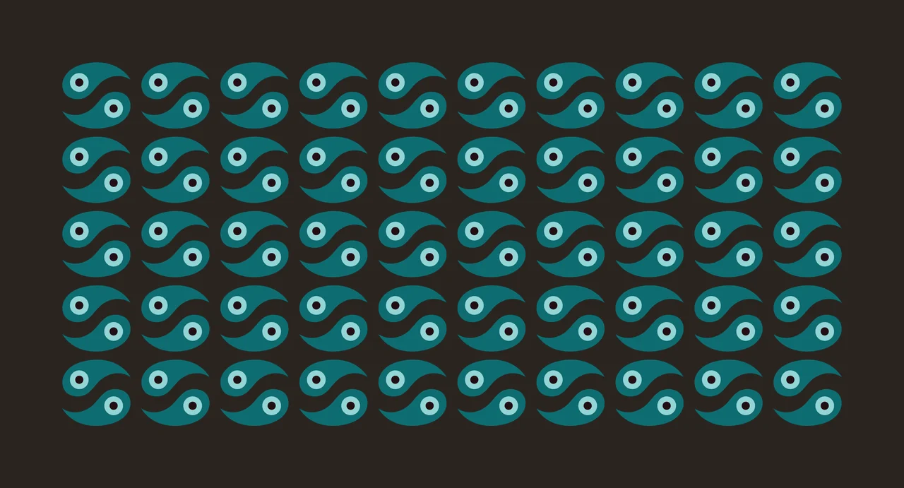 Can Glass Wrap Grid Of Black Swirl Shapes pattern circles swirls contrast preview thumbnail