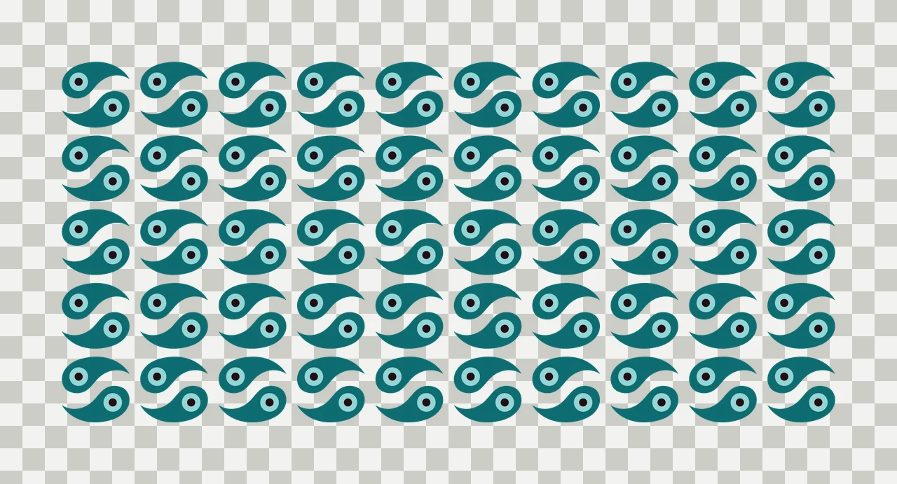 Can Glass Wrap Grid Of Black Swirl Shapes pattern circles swirls transparency and detail preview thumbnail