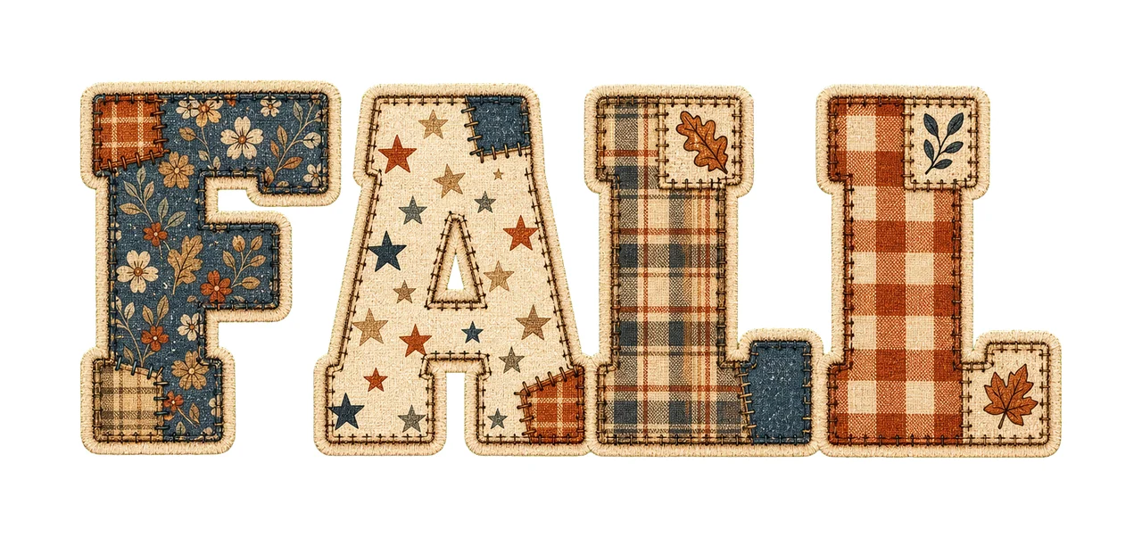 Flannel Fall Letters Word Quote Fall Shirt Variation C
