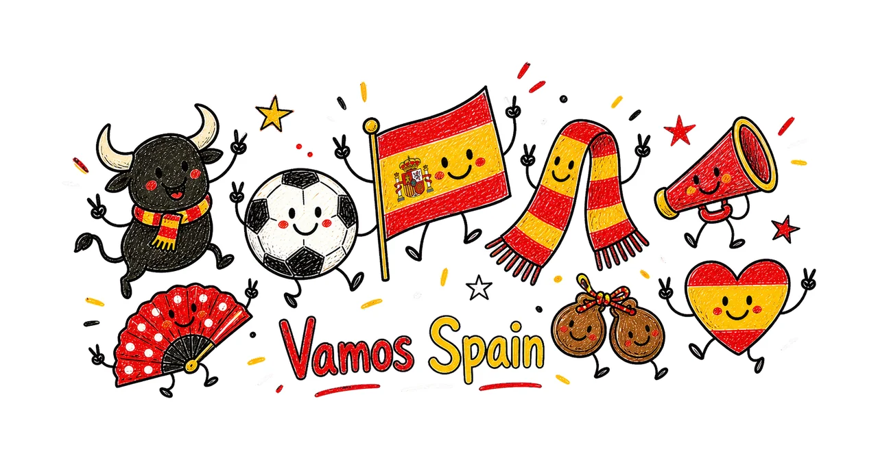 Spain Soccer Doodle Fan sublimation instant shirt design
