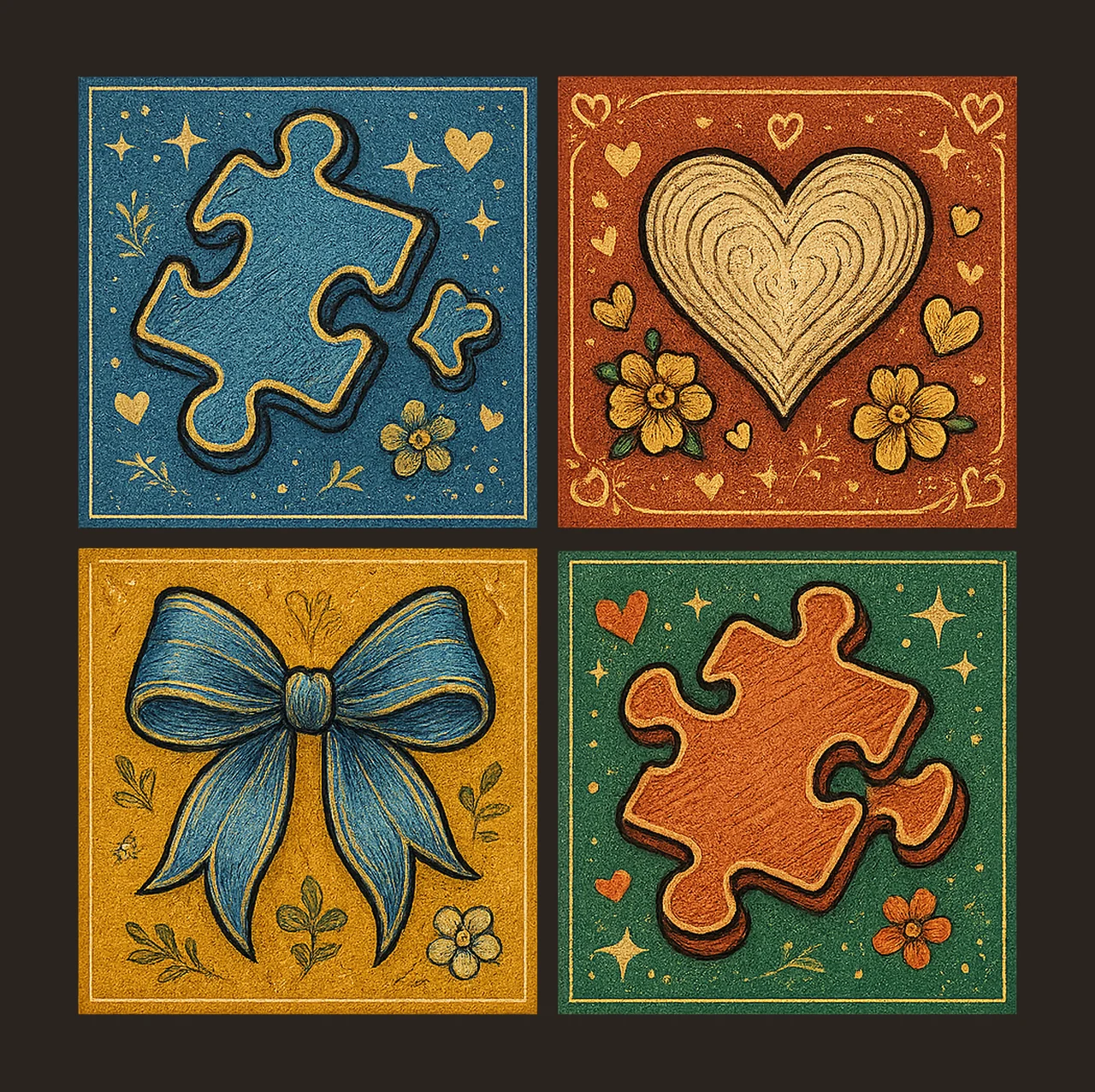 Retro Checkered Autism Awareness Coquette Design Autism Mama contrast preview thumbnail