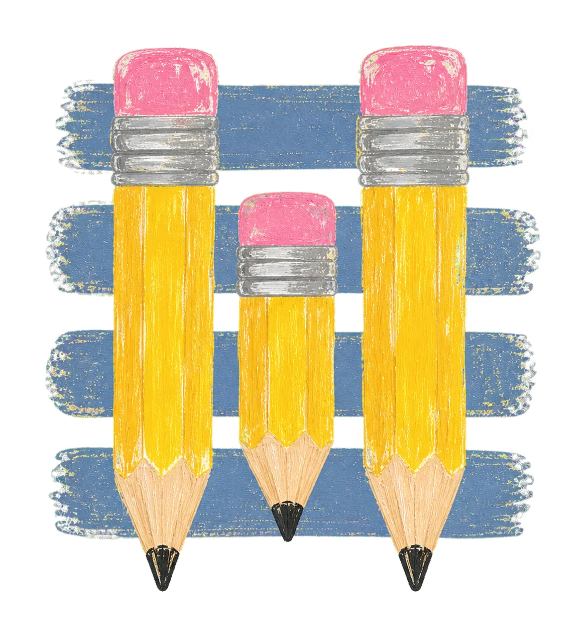 Coastal Pencil Stripes Fall Teacher Mom Teaching Variation B
