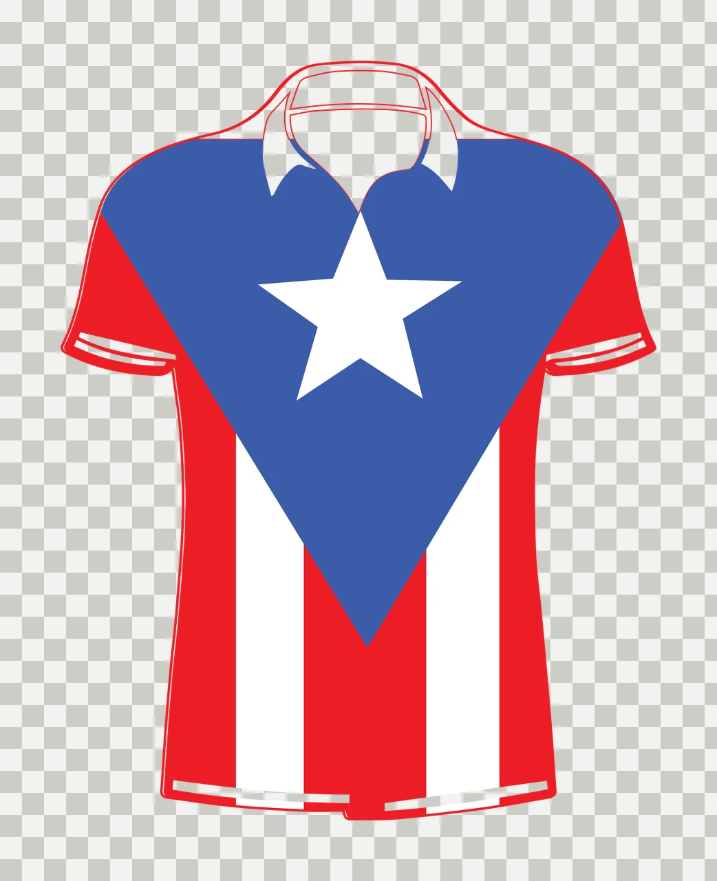 Polo Shirt With Star Design collar stripes black white clothing transparency and detail preview thumbnail