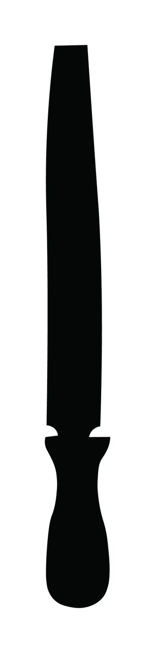 Can Glass Wrap Black Silhouette Metal File Tool
