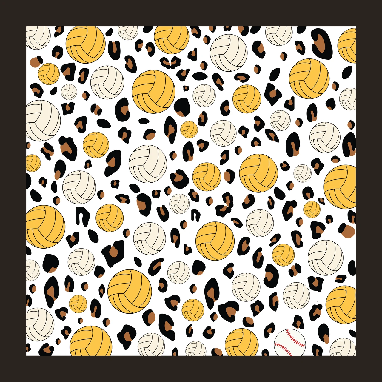 Plain Black Solid Square Shape geometry 14 F16 footbal leopard balls contrast preview thumbnail