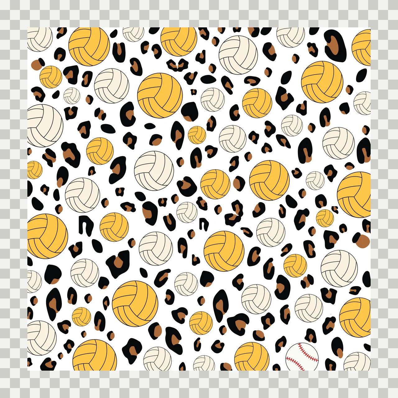 Plain Black Solid Square Shape geometry 14 F16 footbal leopard balls transparency and detail preview thumbnail