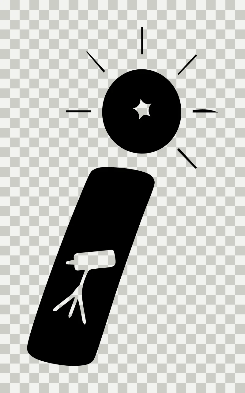 I Letter Telescope Star Icon transparency and detail preview thumbnail