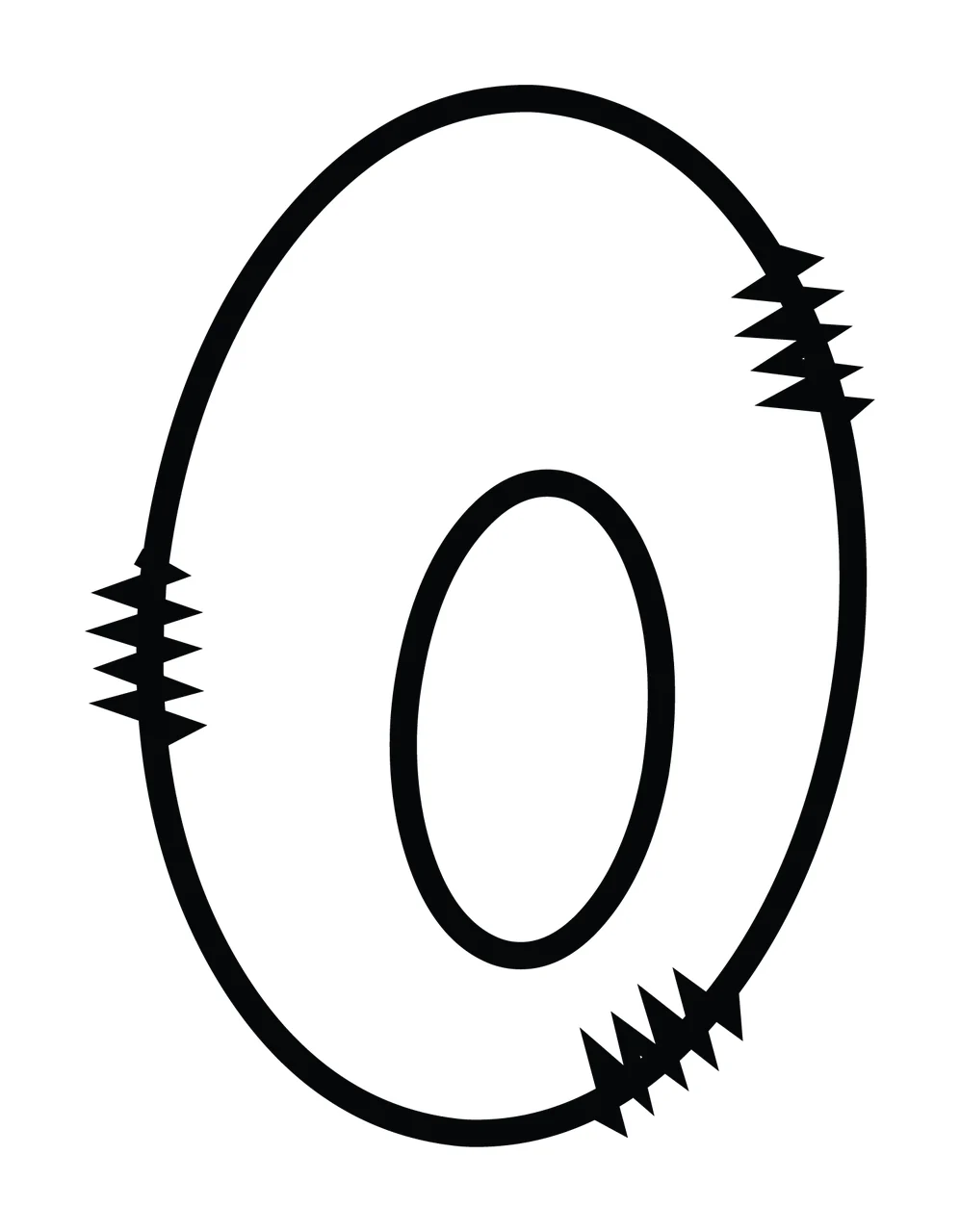 Letters Doodle Character 05 hand drawn sketch whimsical scalable
