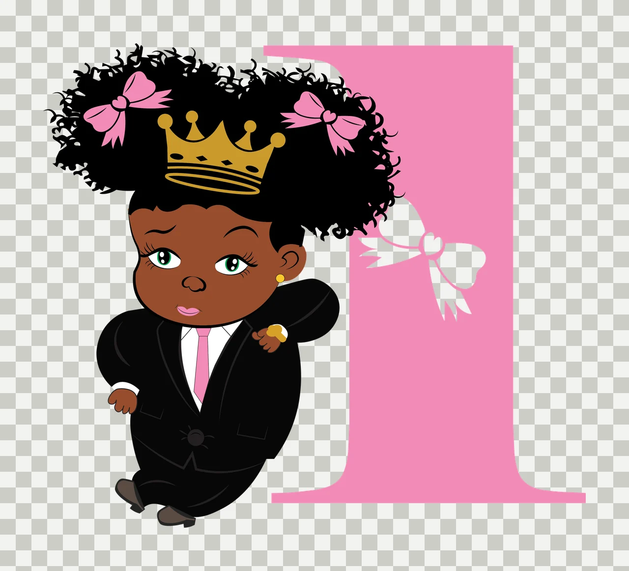 Black 1 Silhouette Of A Figure Next number bow white F16 BABY BIG transparency and detail preview thumbnail