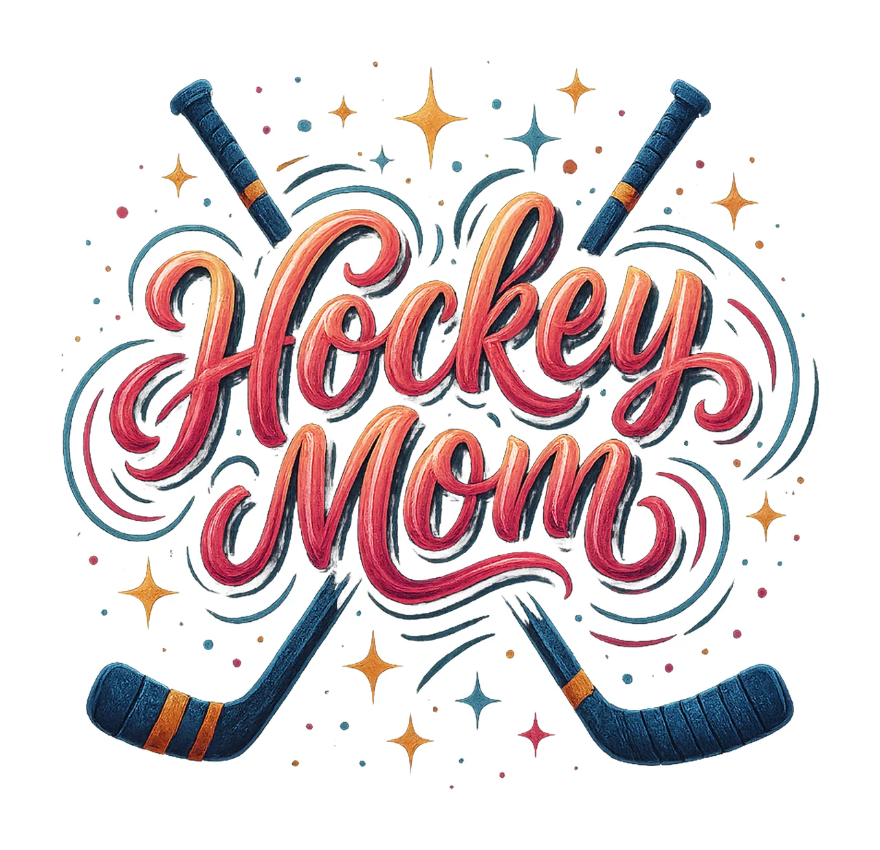 Hockey mom Sports mom design Game day sublimation Hockey