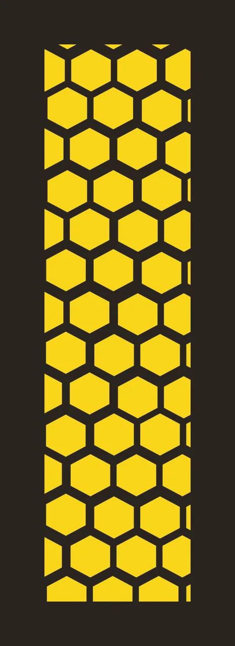 Honeycomb pattern Illustration with hexagon, geometric shapes and grid in yellow and white contrast preview thumbnail